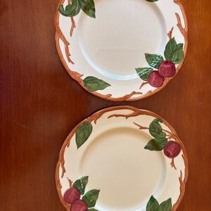 Franciscan Apple Ware 9.5” plates. Set of 2